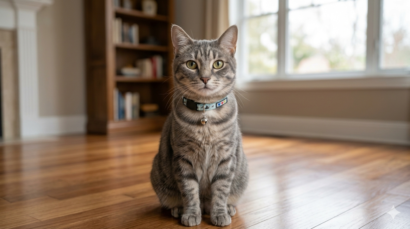 Premium Glow-in-the-Dark Cat & Dog Collar – Adjustable Reflective Design with Safety Breakaway Buckle and Bell, Teal