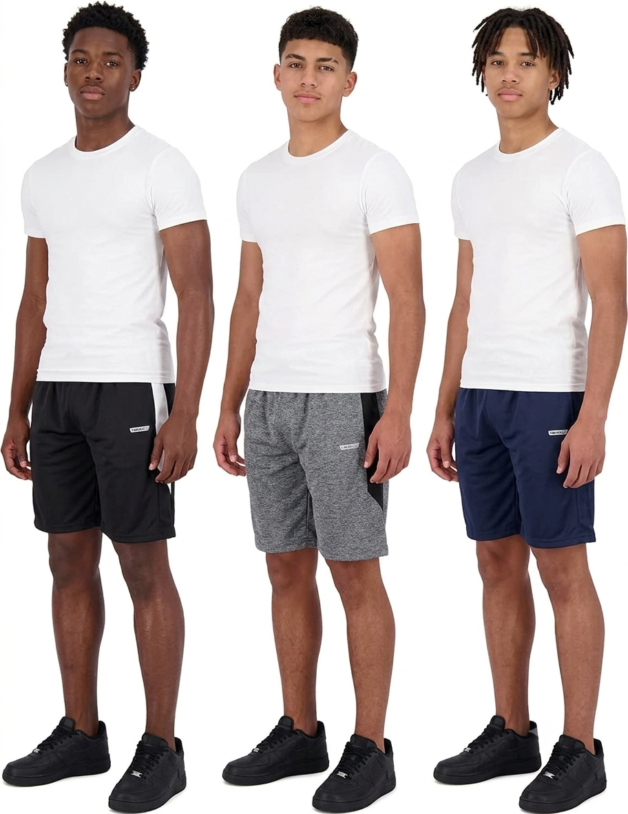 Boys Shorts for Kids 3-Pack Basketball Shorts for Boys Basketball and Sports