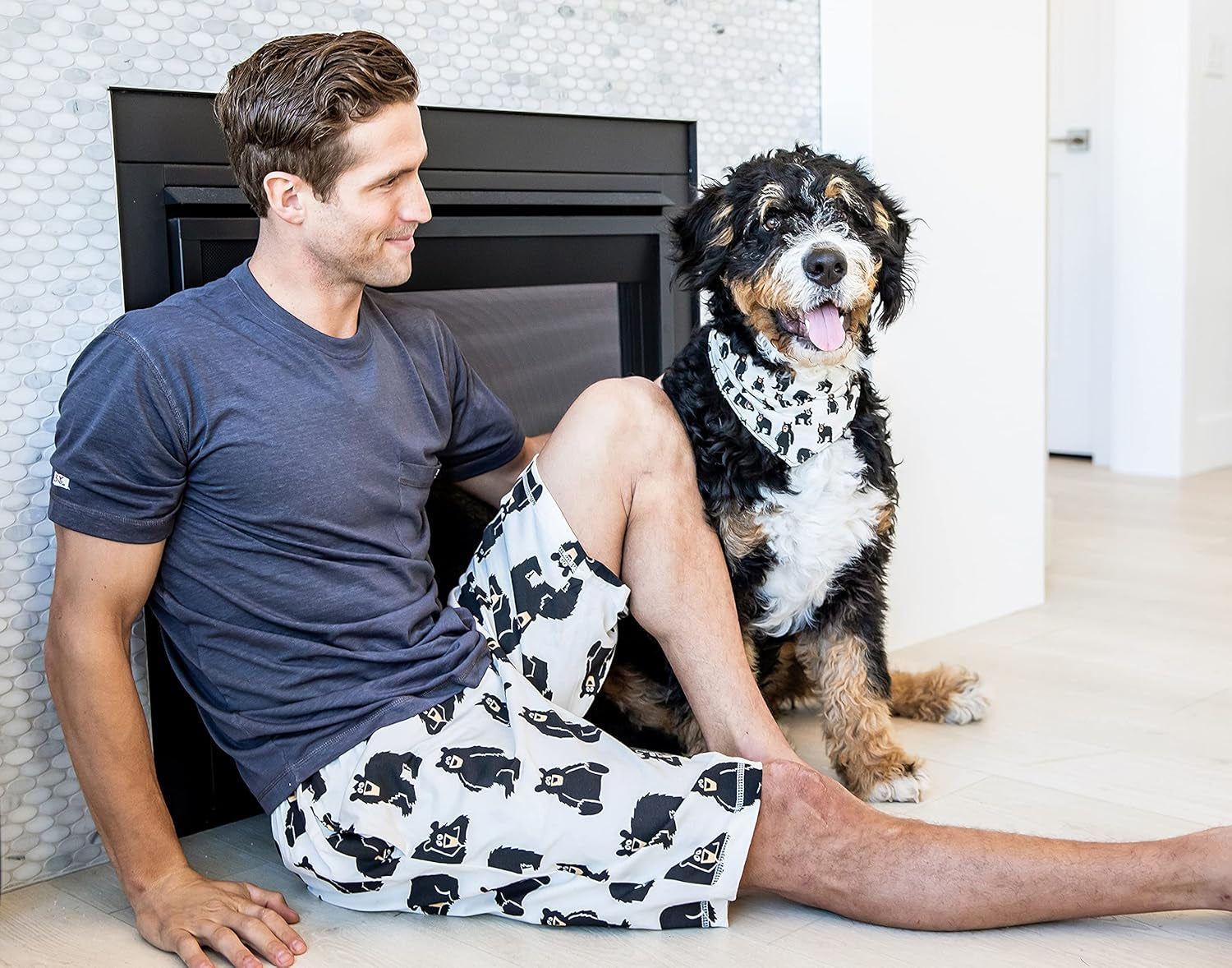 Pajama Shorts for Men, Men'S Pajama Bottoms, Soft Shorts with Pockets, Sleepwear