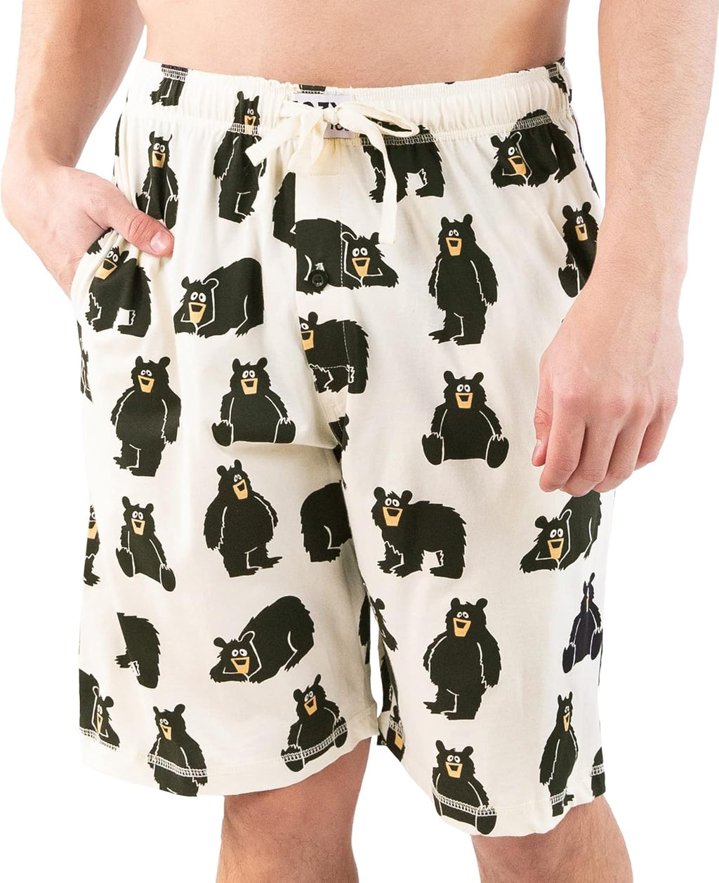 Pajama Shorts for Men, Men'S Pajama Bottoms, Soft Shorts with Pockets, Sleepwear