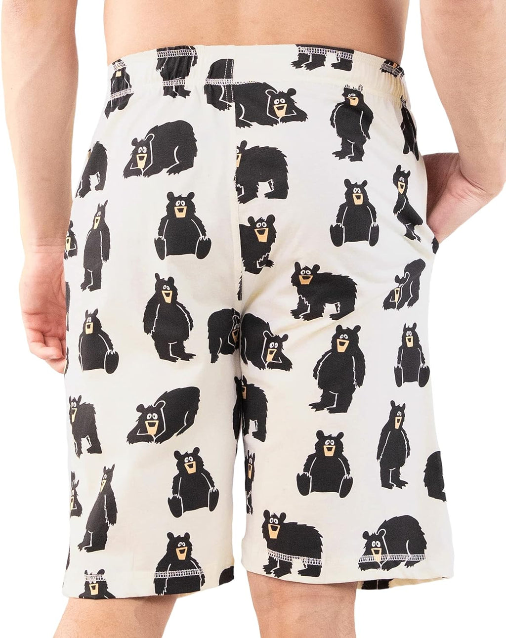 Pajama Shorts for Men, Men'S Pajama Bottoms, Soft Shorts with Pockets, Sleepwear