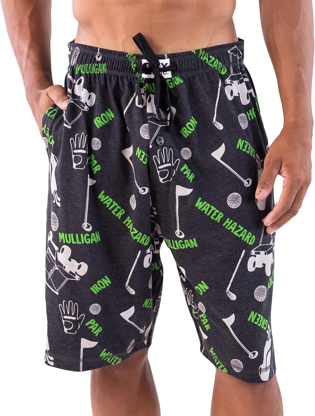 Pajama Shorts for Men, Men'S Pajama Bottoms, Soft Shorts with Pockets, Sleepwear