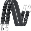 2-Pack Adjustable Dog Seat Belt with Retractable Harness and Elastic Bungee Buffer, Heavy-Duty 360-Degree Swivel Design for Pet Safety