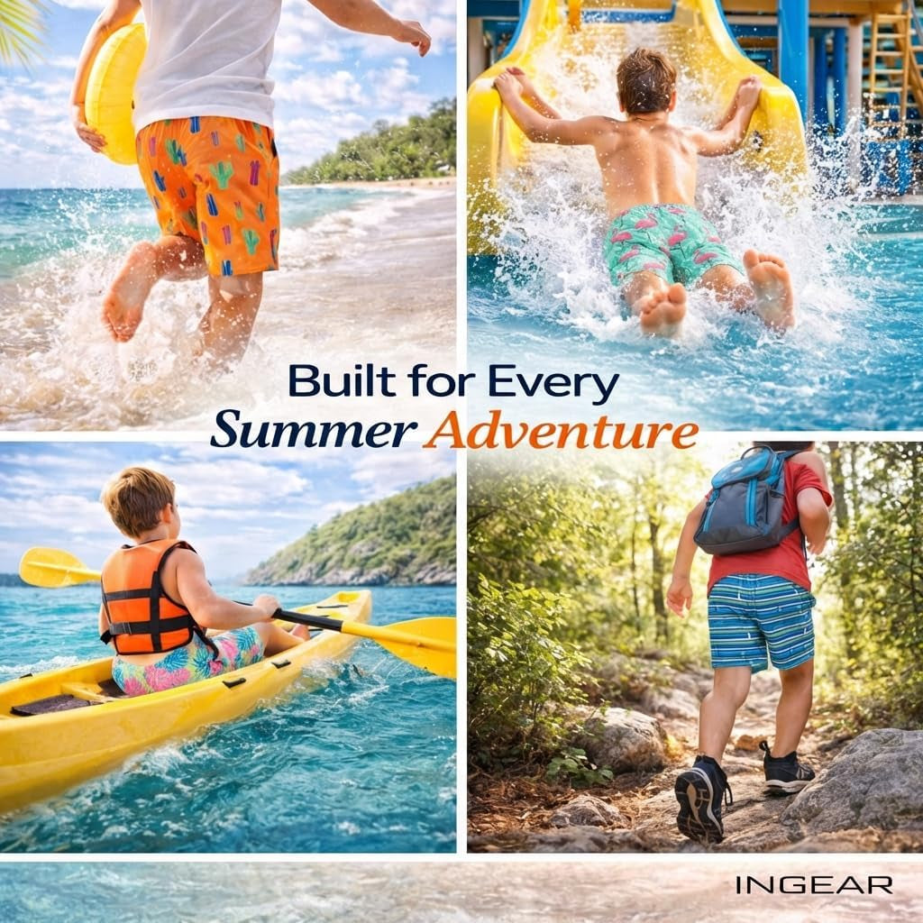Little Boys Quick Dry Beach Board Shorts Kids Swim Trunk Swimsuit Beach Shorts Swim Trunk for Boys
