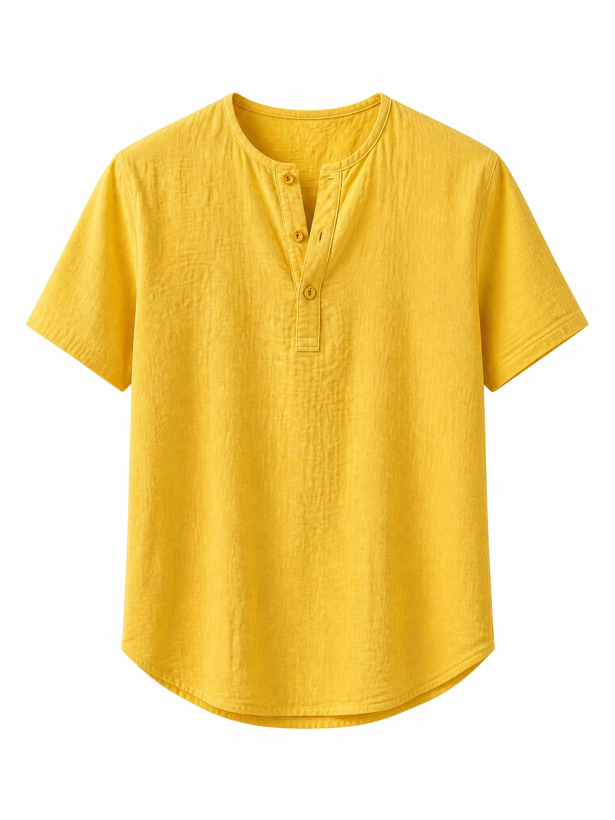 Coastal Henley Linen Tee