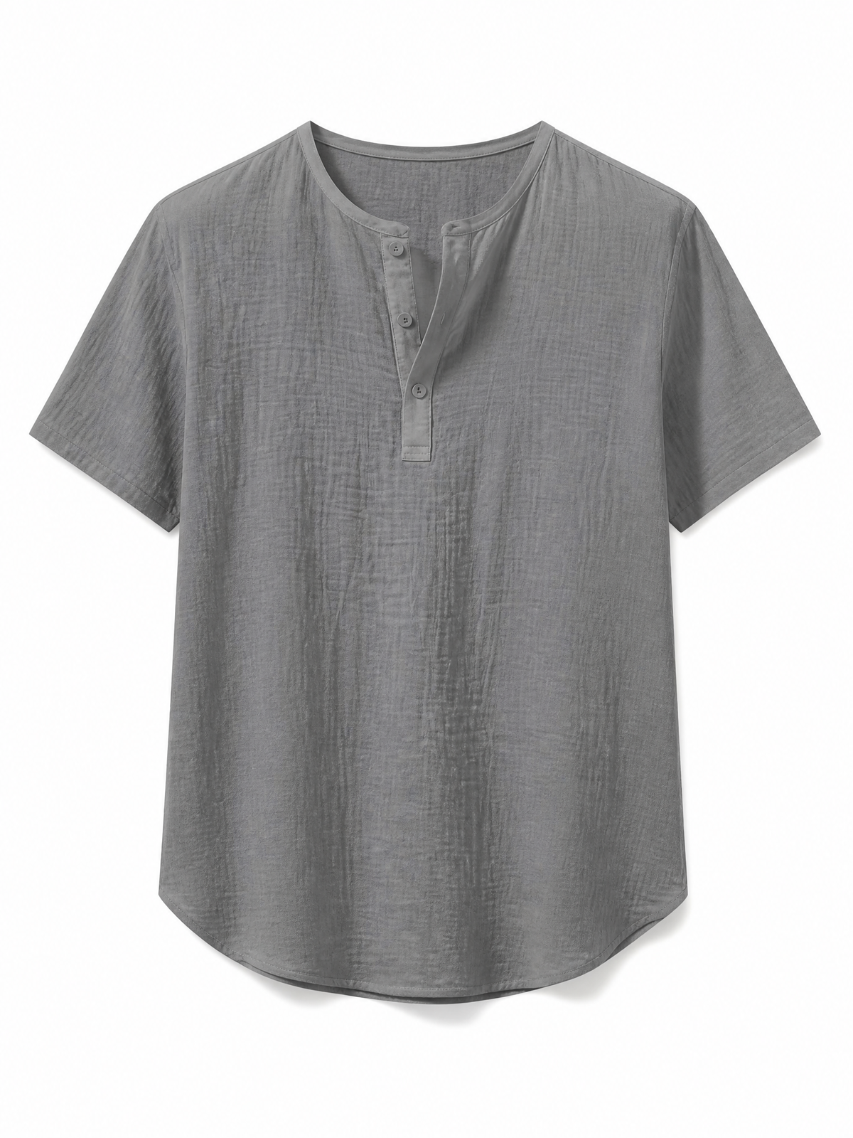 Coastal Henley Linen Tee