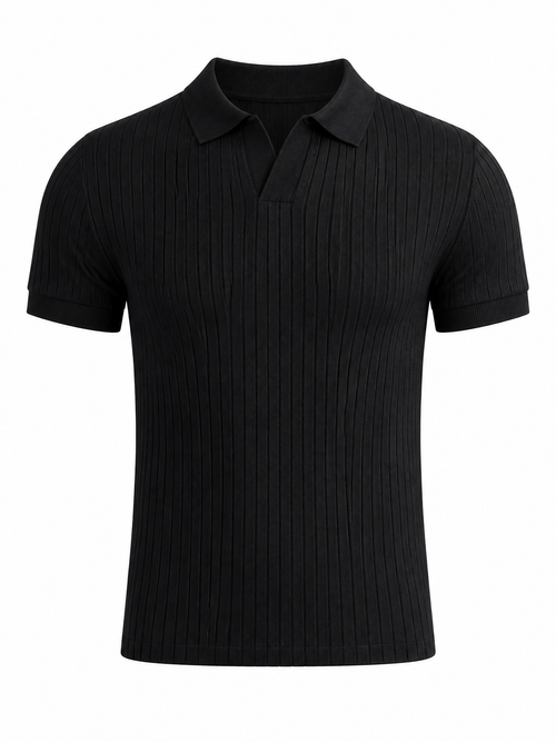 Alpine Ribbed Polo Tee
