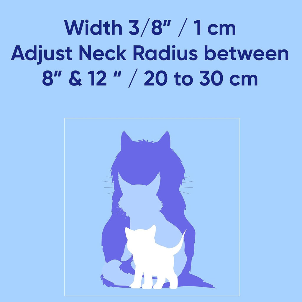 Premium Glow-in-the-Dark Cat & Dog Collar – Adjustable Reflective Design with Safety Breakaway Buckle and Bell, Teal